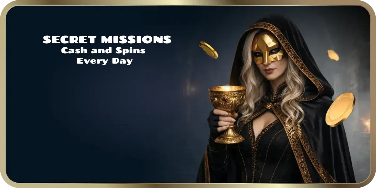 Bolizyn Casino banner secret missions